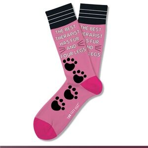 NWT Two Left Feet stay pawsitive 🐾 socks